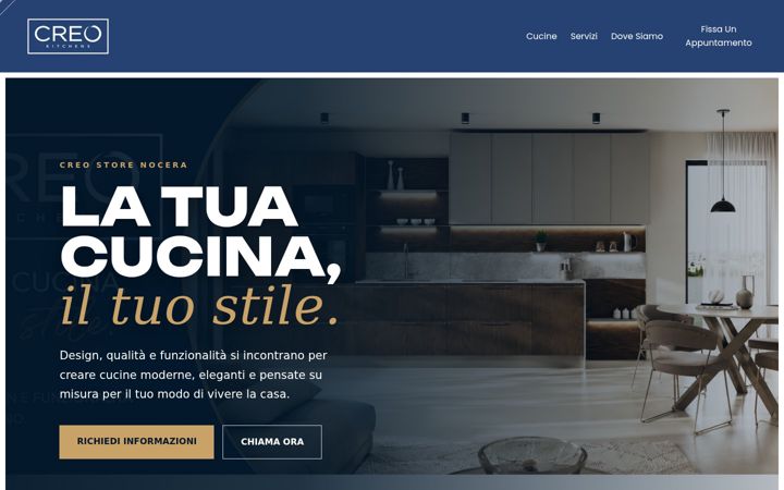 Screenshot of creostorenocera.it