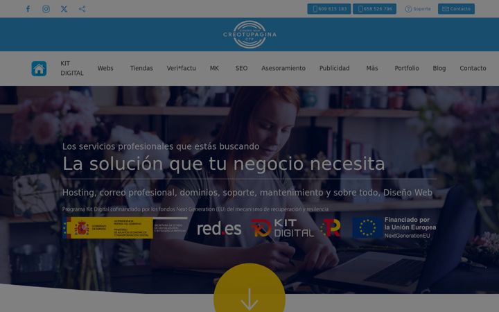 Screenshot of creotupagina.es