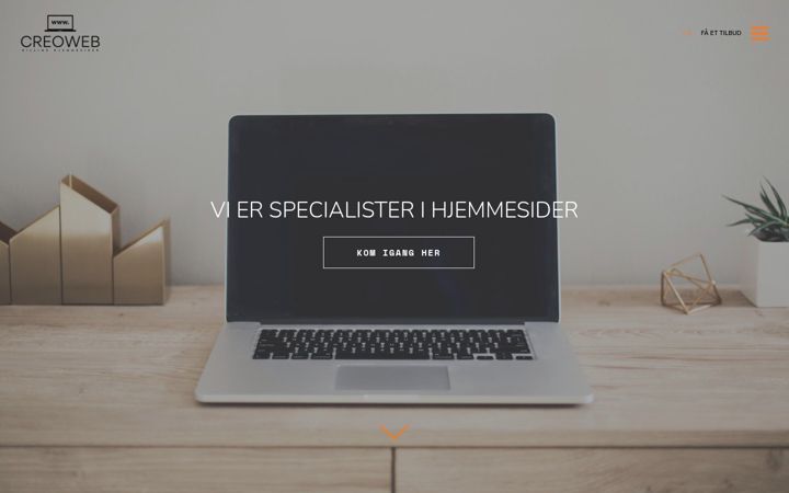 Screenshot of creoweb.dk