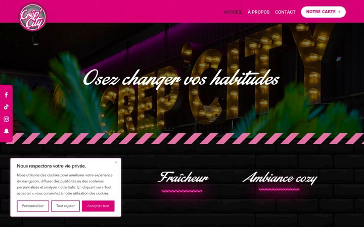 Screenshot di crepcity.net