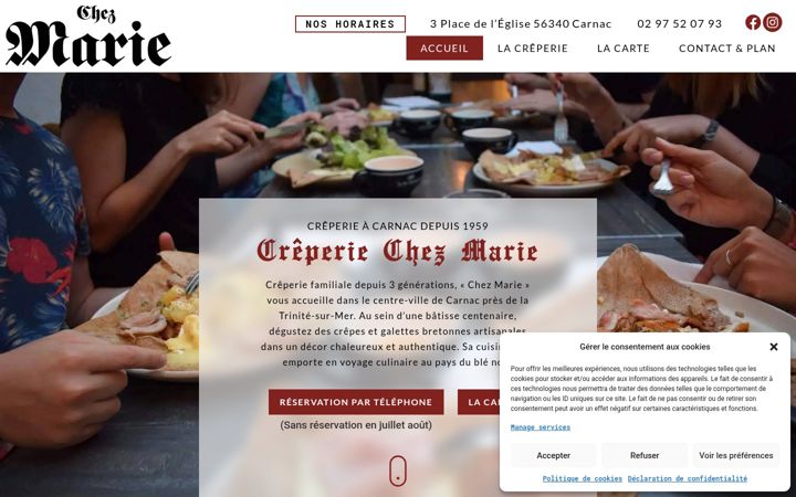 Screenshot of creperie-chez-marie.com