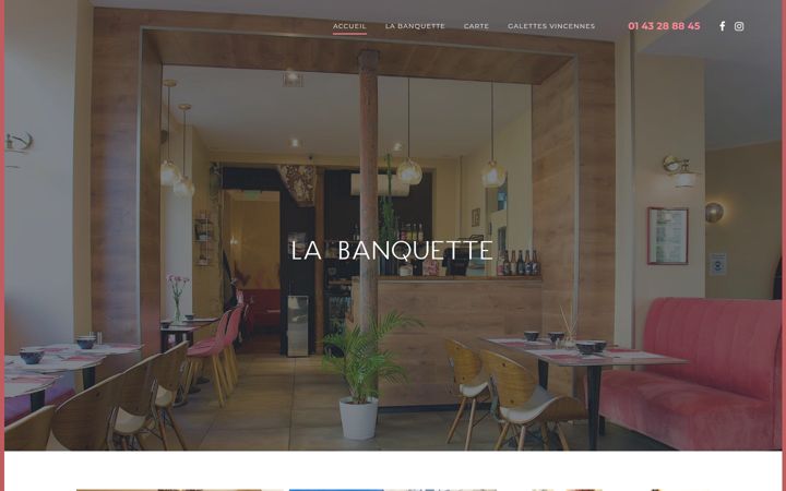 Ekrānuzņēmums no creperie-labanquette.fr