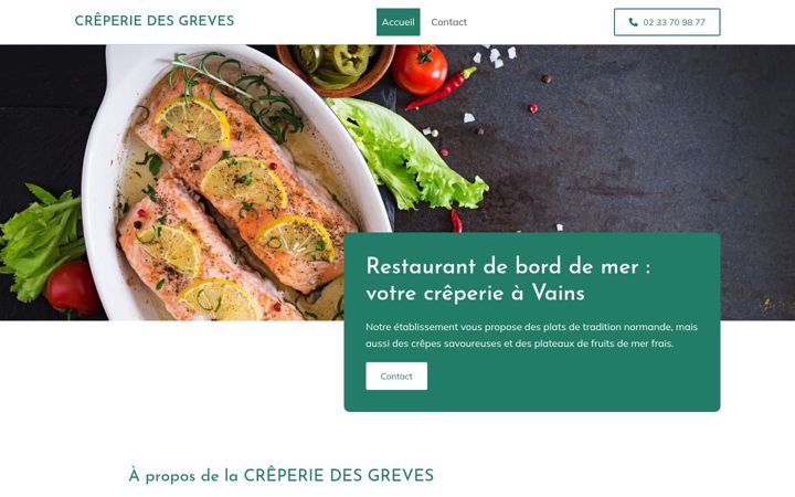 Snímek obrazovky creperiedesgreves.com