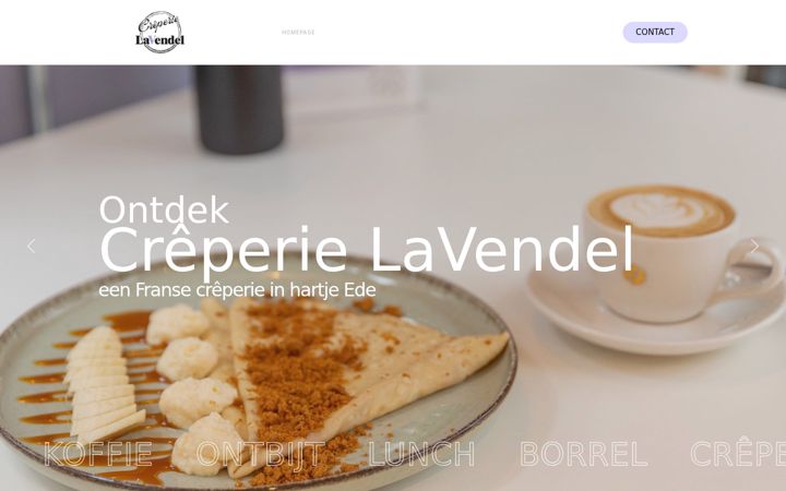 Captură de ecran a creperielavendel.nl