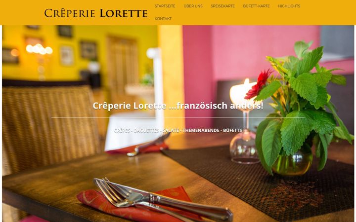 Screenshot of creperielorette-koethen.de