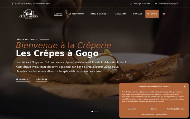 Screenshot of crepes-a-gogo.fr
