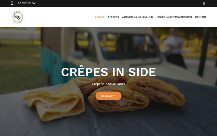 Screenshot of crepesinside.com