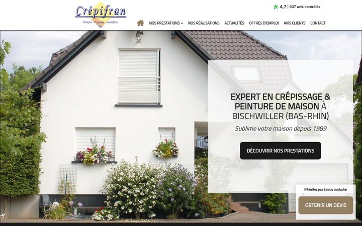 Screenshot of crepifran.fr