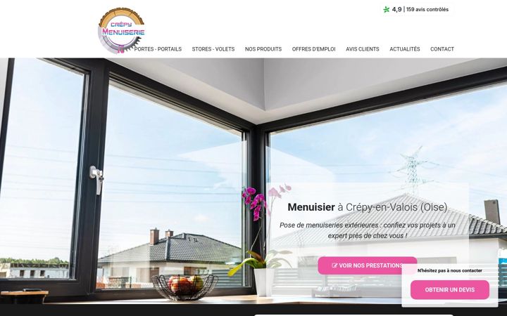 Screenshot of crepy-menuiserie.com