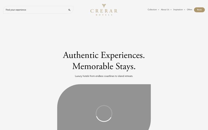 Screenshot of crerarhotels.com