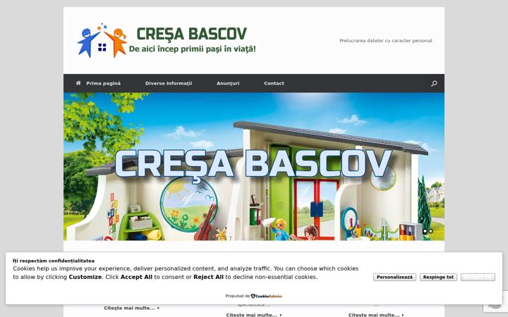 Screenshot of cresabascov.ro