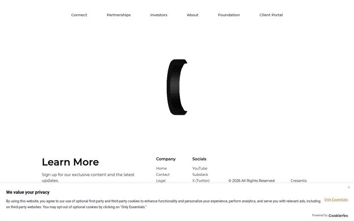 Screenshot of cresantis.com