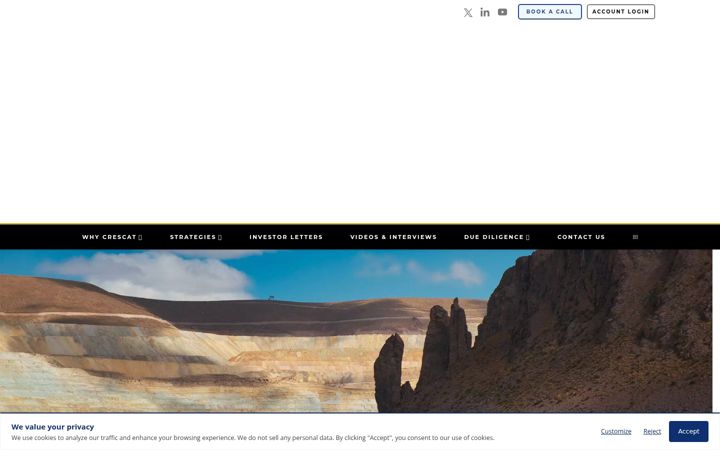 Screenshot of crescat.capital