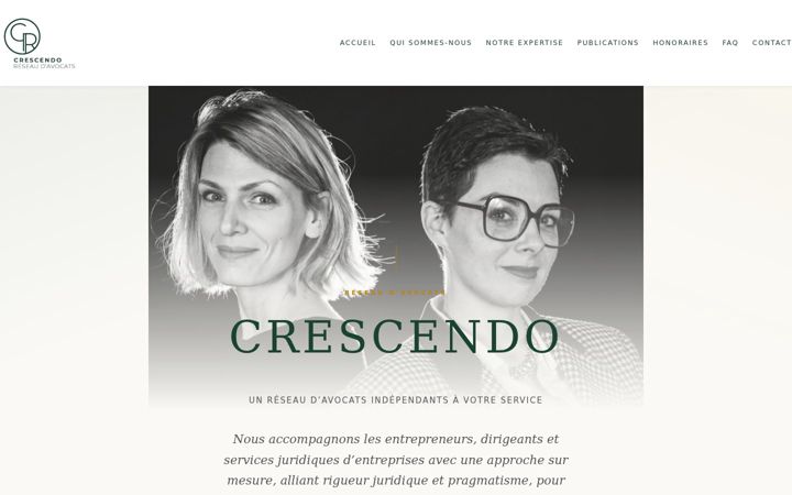 Screenshot of crescendo-avocats.com