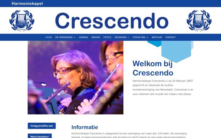 Captură de ecran a crescendo-noordwijk.nl