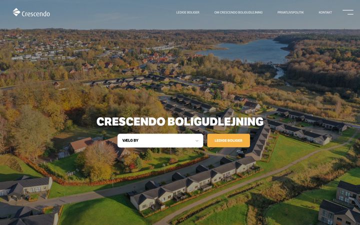 Screenshot of crescendobolig.dk