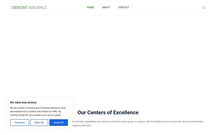 Screenshot of crescentaero.com