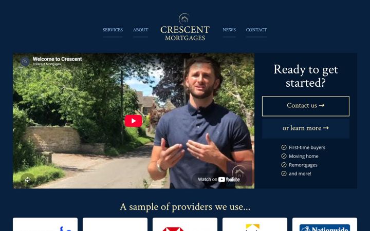 Screenshot von crescentmortgages.co.uk