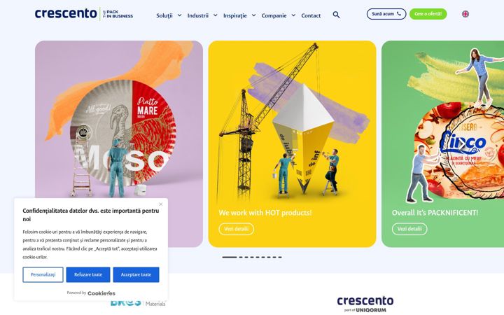 Screenshot of crescento.ro