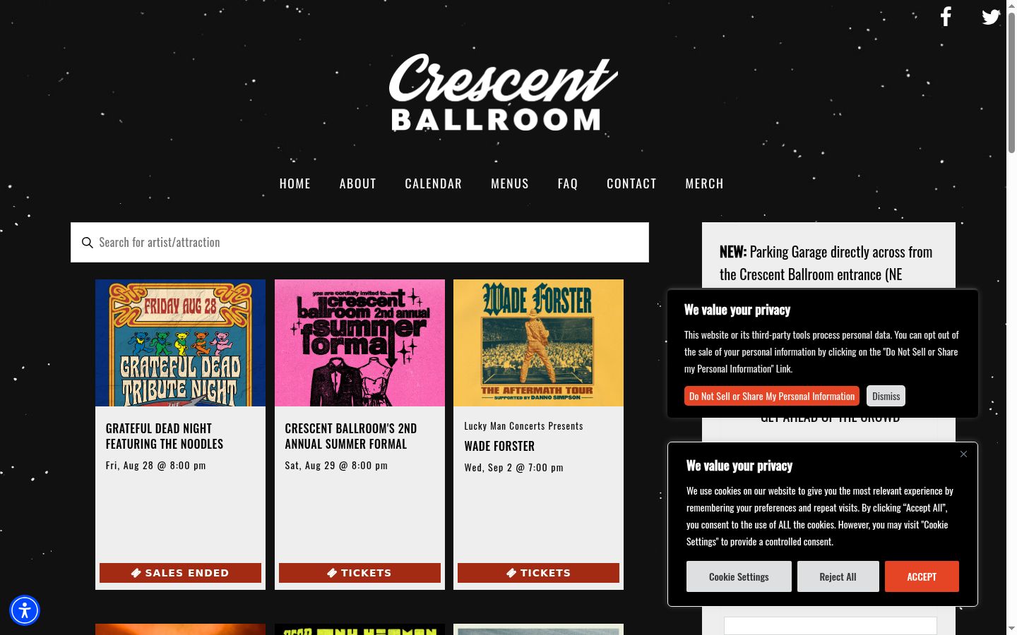 Screenshot tal-banner tal-kunsens muri qabel kwalunkwe interazzjoni