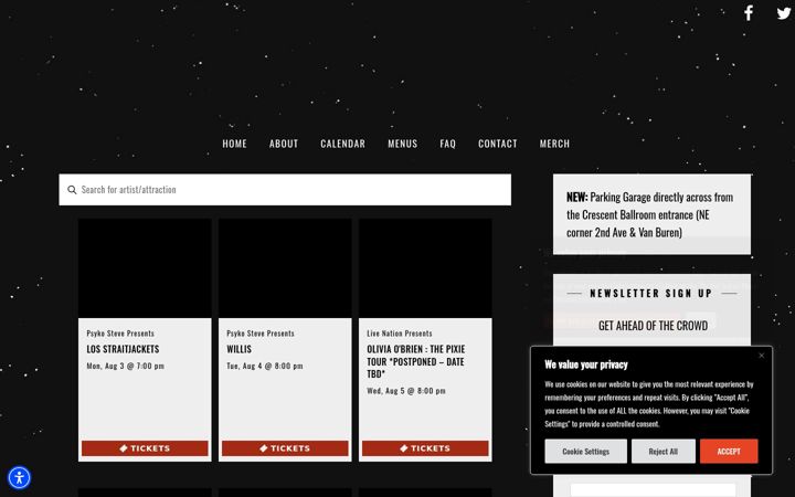 Screenshot of crescentphx.com