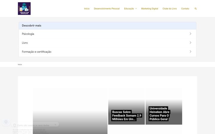 Screenshot of crescercomeducacao.com.br