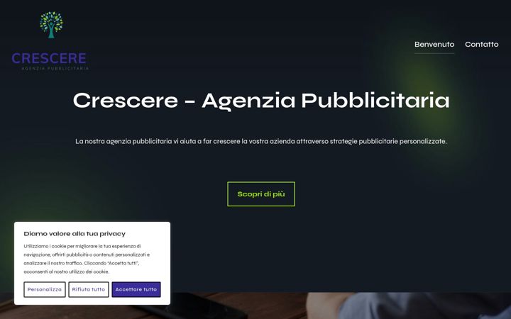Screenshot of crescere-agenzia-pubblicitaria.it