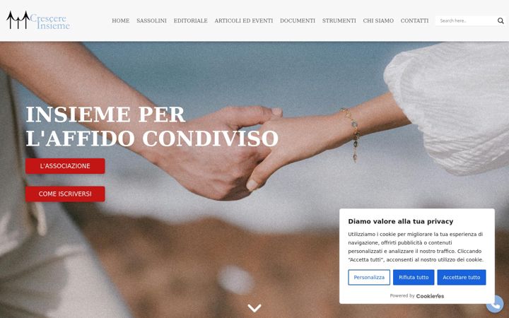 Screenshot of crescere-insieme.org
