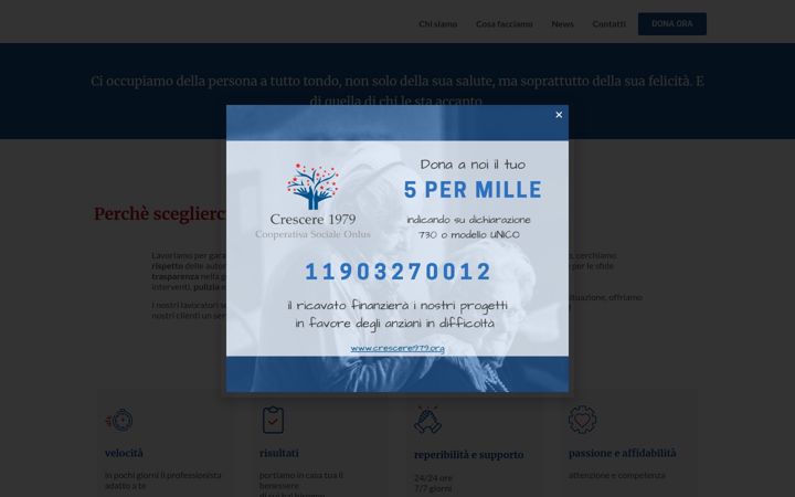Screenshot van crescere1979.org