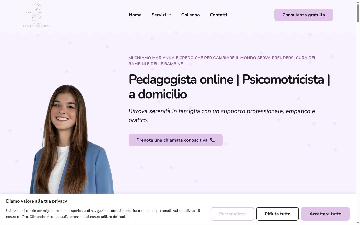 Screenshot tal-banner tal-kunsens muri qabel kwalunkwe interazzjoni