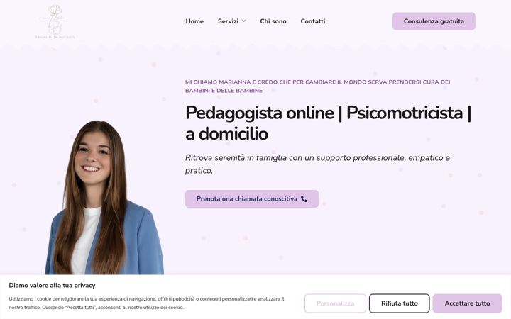 Screenshot ta' crescereconsapevolmente.it