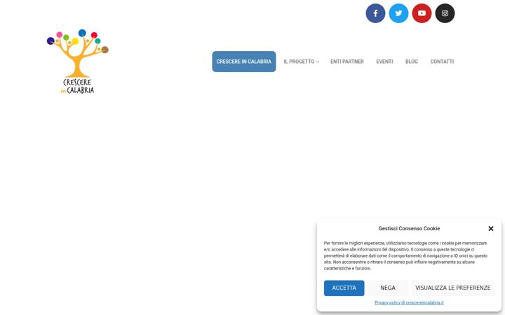Screenshot ta' crescereincalabria.it