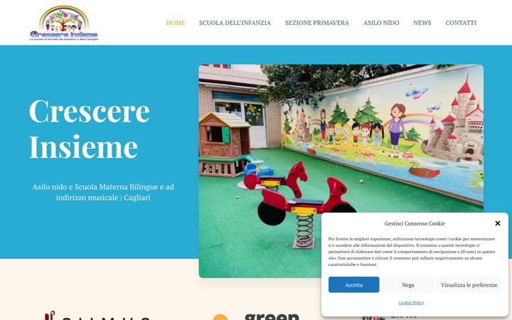 Screenshot of crescereinsiemecagliari.it