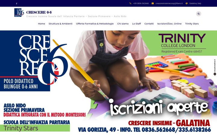 Screenshot of crescereinsiemecoop.it