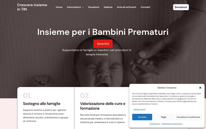 Screenshot of crescereinsiemeintin.it