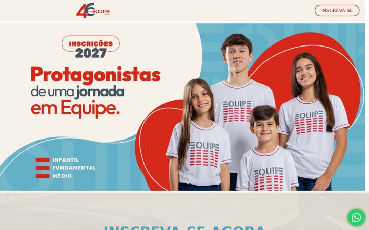 Screenshot of cresceremequipe.com.br