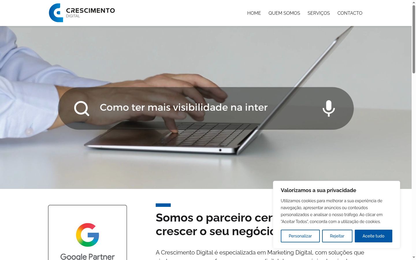 Screenshot van de toestemmingsbanner zoals getoond vóór enige interactie