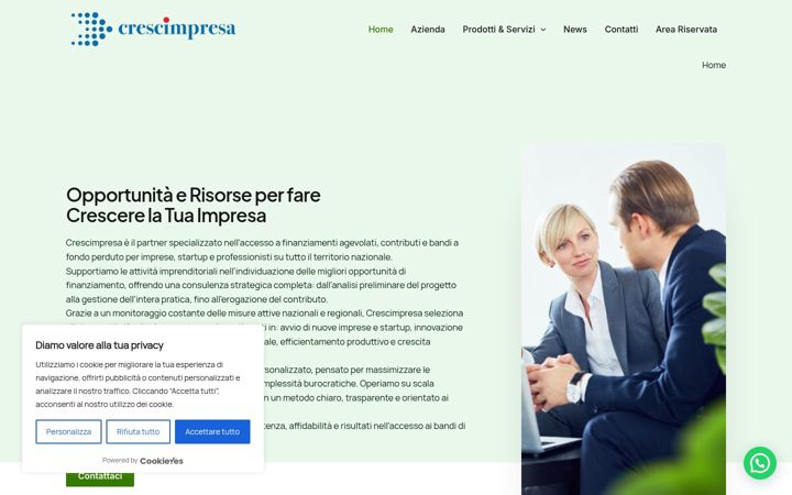 Screenshot of crescimpresa.it