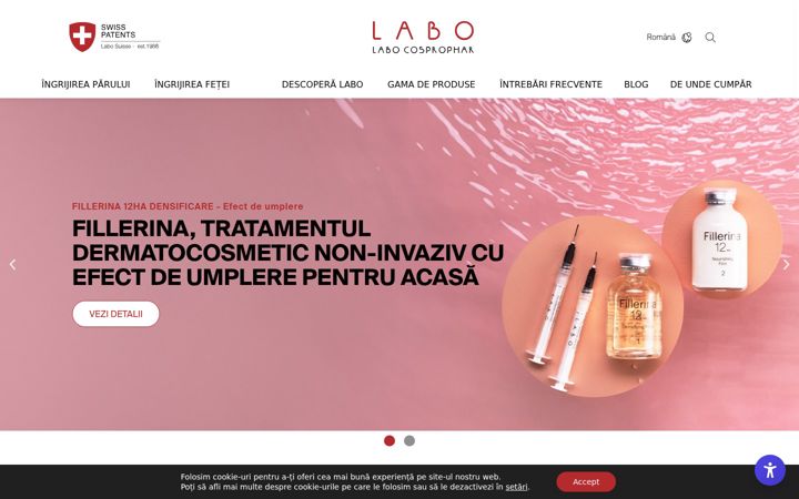 Screenshot of crescina.ro