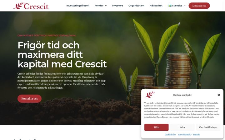 Screenshot of crescit.se