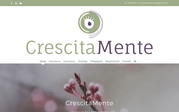Screenshot of crescitamente.it