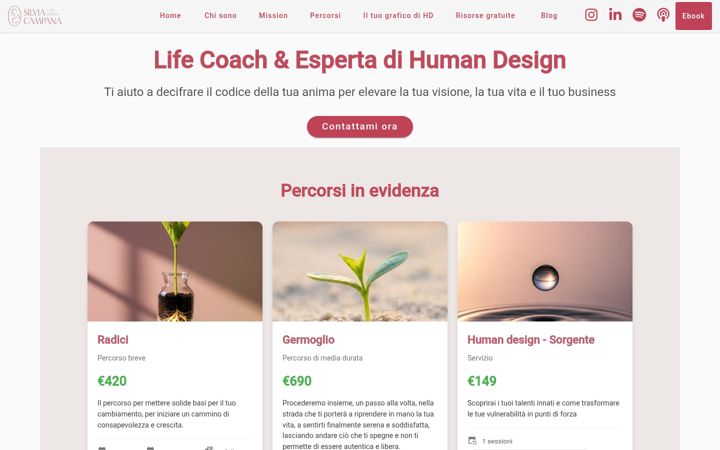 Screenshot of crescitaminimalista.info