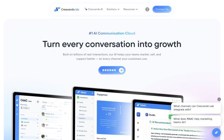 Screenshot of cresclab.com