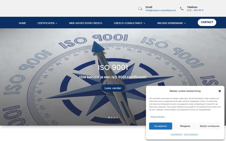 Screenshot of cresco-consultancy.nl