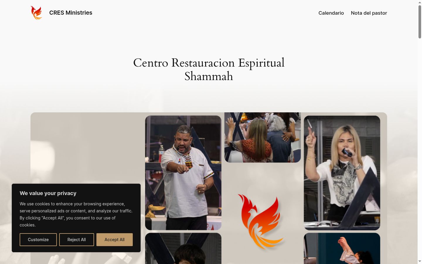 Captura de ecrã do banner de consentimento apresentado antes de qualquer interação