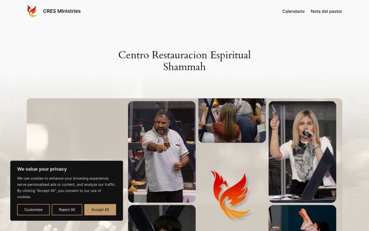 Screenshot of cresministries.org