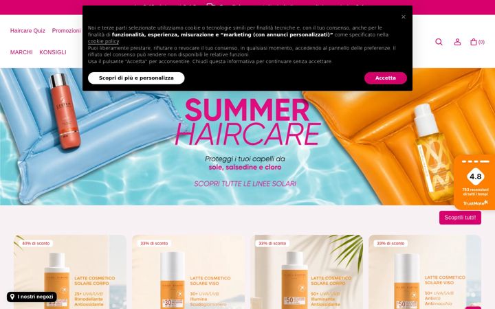 Screenshot of crespobeauty.it