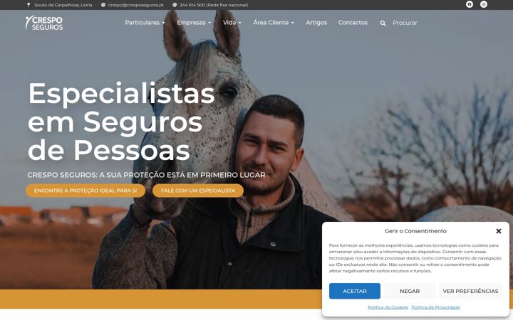 Screenshot van cresposeguros.pt
