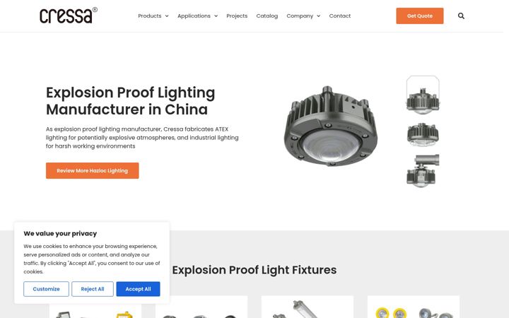 Screenshot of cressaled.com