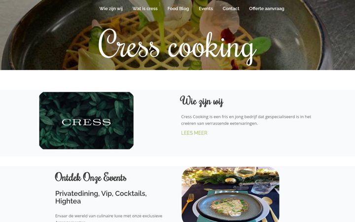 Snímek obrazovky cresscooking.nl